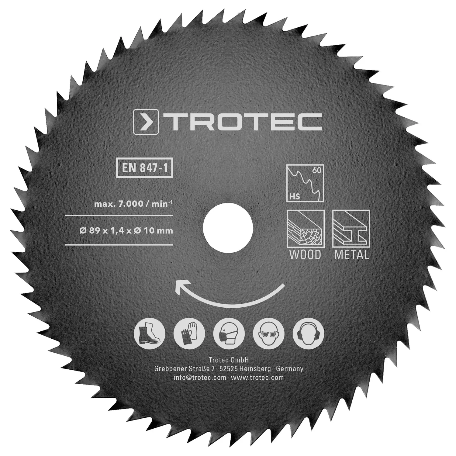 Sierra circular 89mm de inmersión