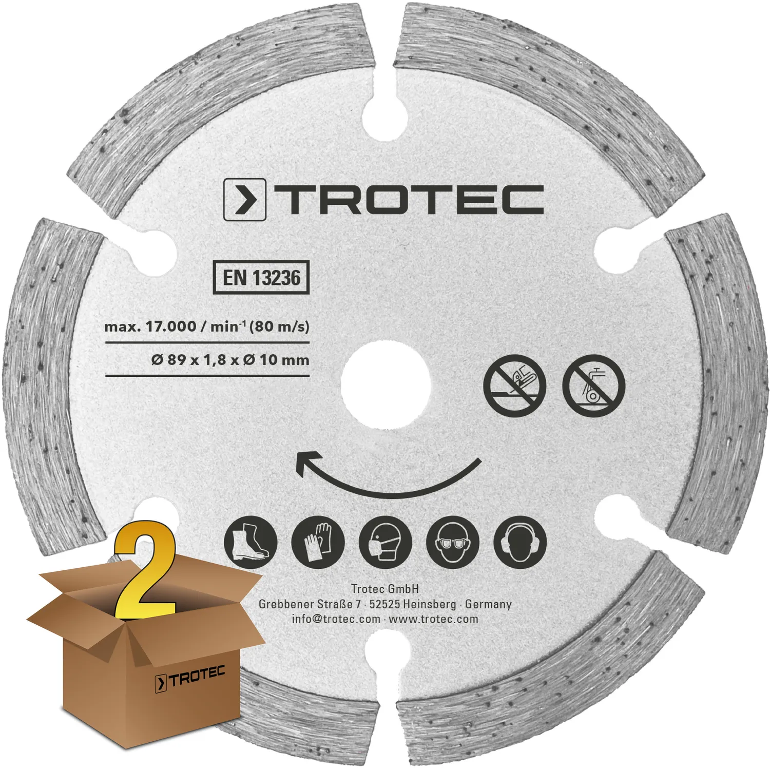Sierra circular 89mm de diamantada