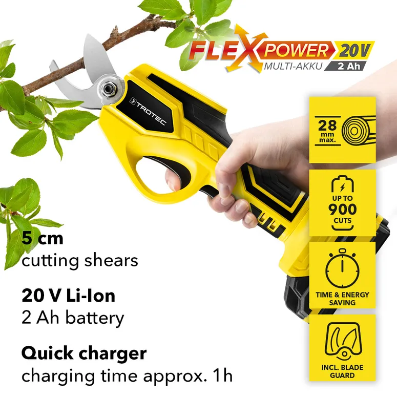 Tijera podadora inalámbrica PGSS 15-20V